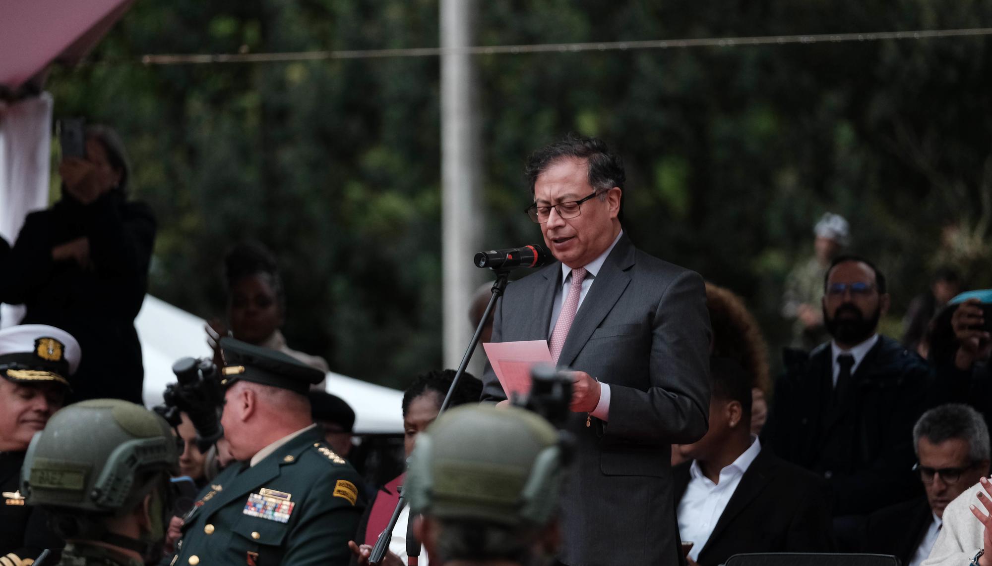 Conmemoración del primer año de Gobierno de Gustavo Petro y de la Batalla de Boyaca. Autoría: Andrea Puentes - Presidencia